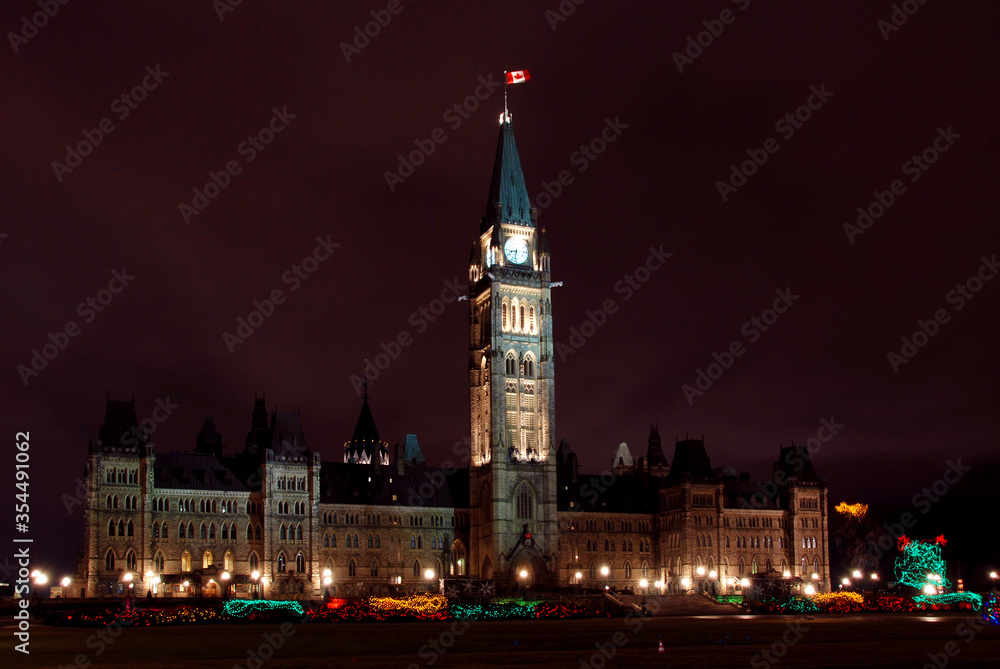Parliament of Canada at Christmas