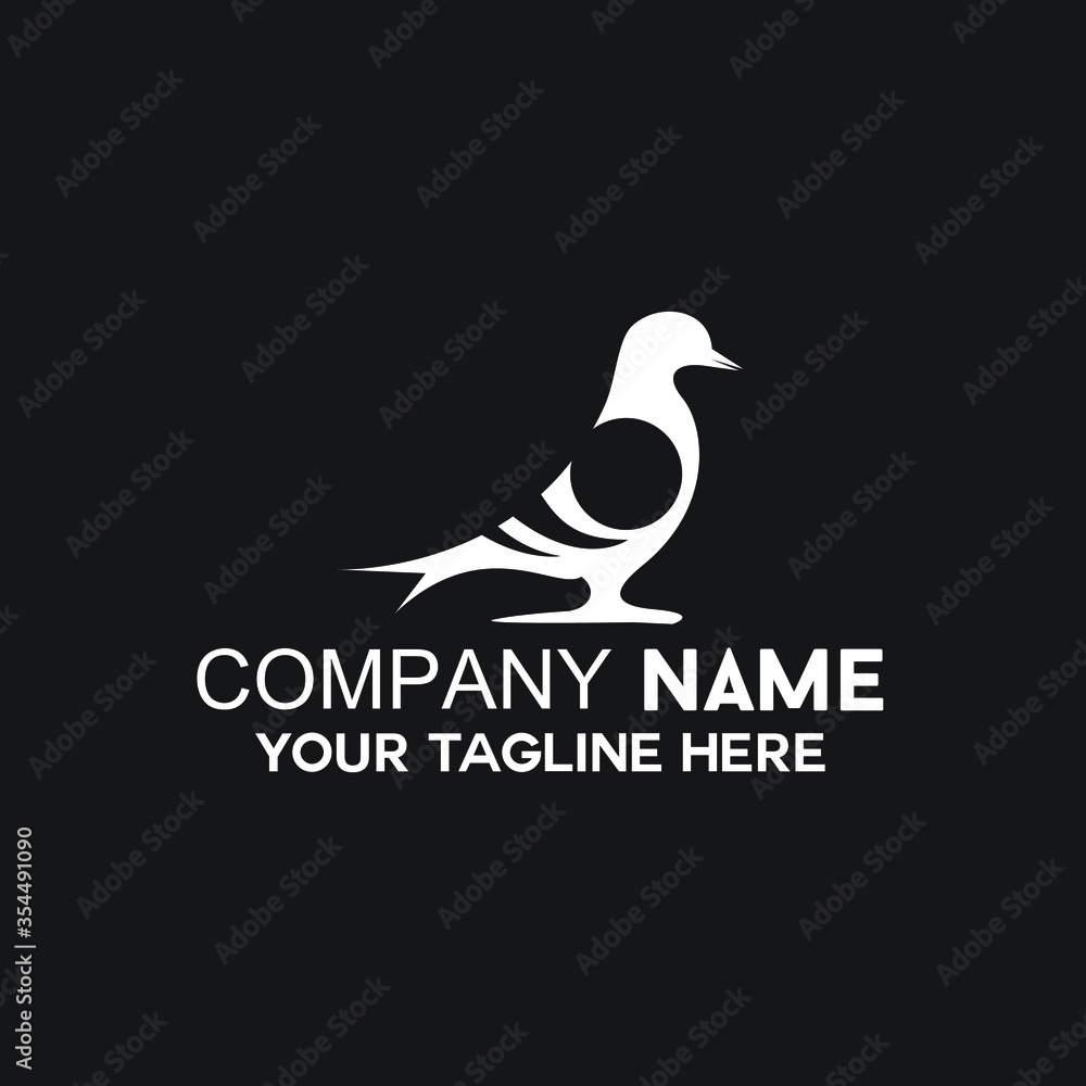 silhouette of pigeons vector silhouette of pigeons vector