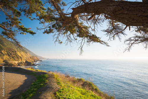 Big Sur, California Coastline. Scenic landscape. Famous California State Rout 1, Monterey County photo