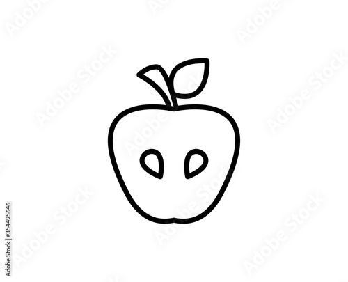 Flat line icon