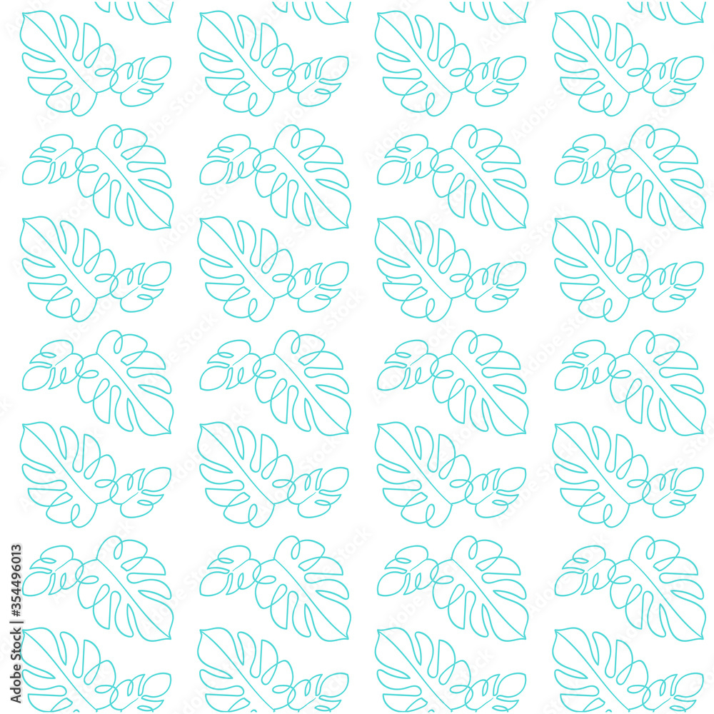 Blue monstera leaf pattern Blue monstera leaf pattern