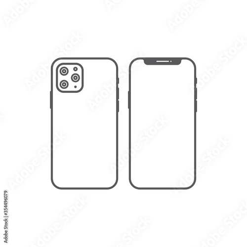 Iphone 11 Pro Icon. Vector Illustration