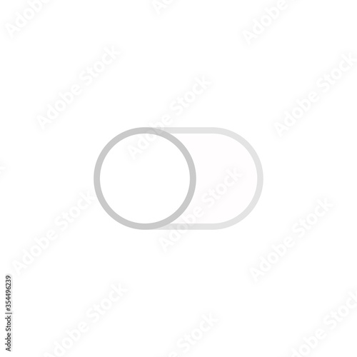 Toggle icon isolated on white background. Slider button symbol modern, simple, vector, icon for website design, mobile app, ui. Vector Illustration