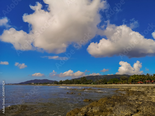 clouds over the lake