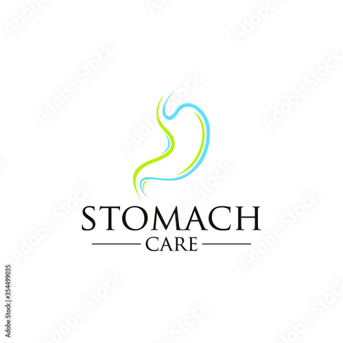stomach care logo. icon designs concept vector illustration