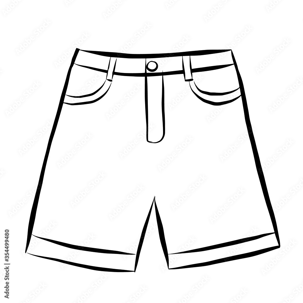 Summer shorts in doodle style. Hand drawn vector illustration for greeting cards, posters, stickers and fashion design.
Summer shorts in doodle style. Hand drawn vector illustration for greeting cards, posters, stickers and fashion design.
