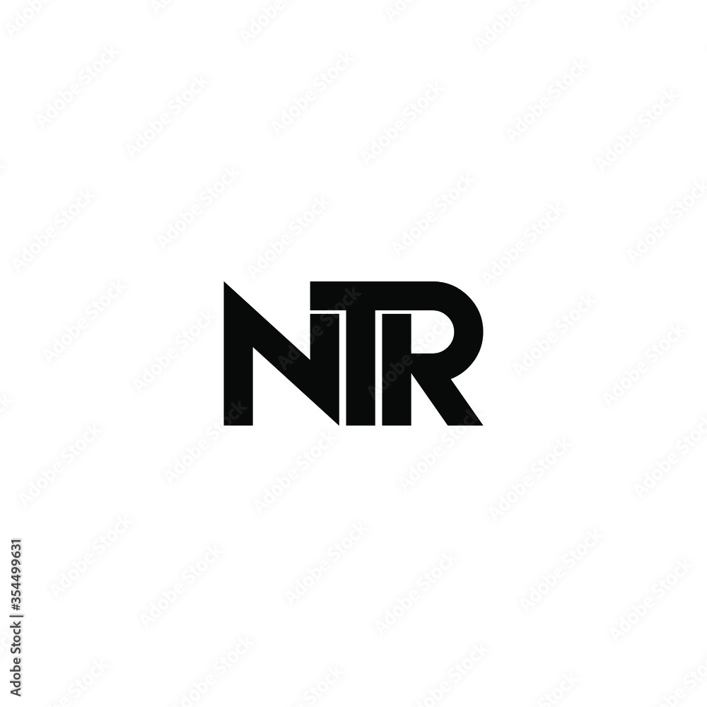 ntr letter original monogram logo design ntr letter original monogram logo design