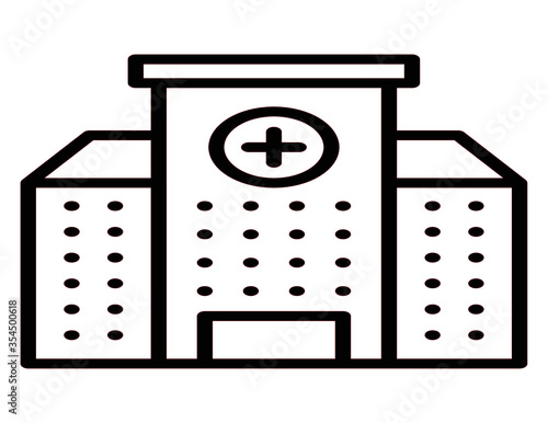 clinical center icon vector for web and app