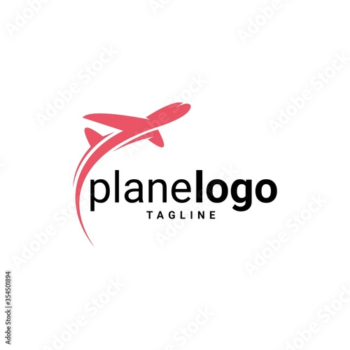 Airplane Logo Template Design Vector