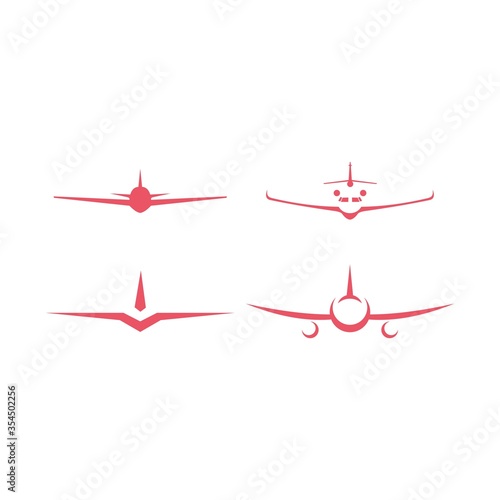 Airplane Logo Template Design Vector