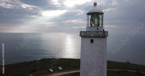 Drome tour at santa marta lighthouse in Santa Catarina brazil photo