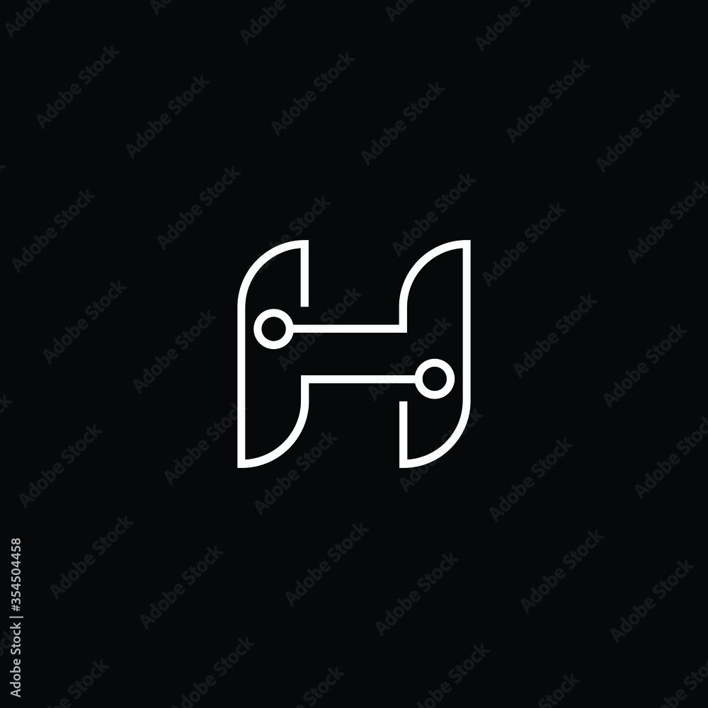 Professional Innovative Initial H logo and HH logo. Letter H HH Minimal elegant Monogram. Premium Business Artistic Alphabet symbol and sign Professional Innovative Initial H logo and HH logo. Letter H HH Minimal elegant Monogram. Premium Business Artistic Alphabet symbol and sign