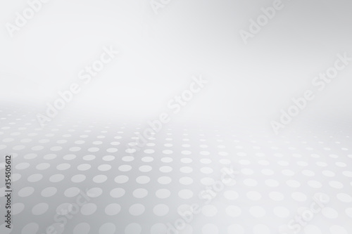 Abstract white and grey layout web design background with halftone effect. © SidorArt