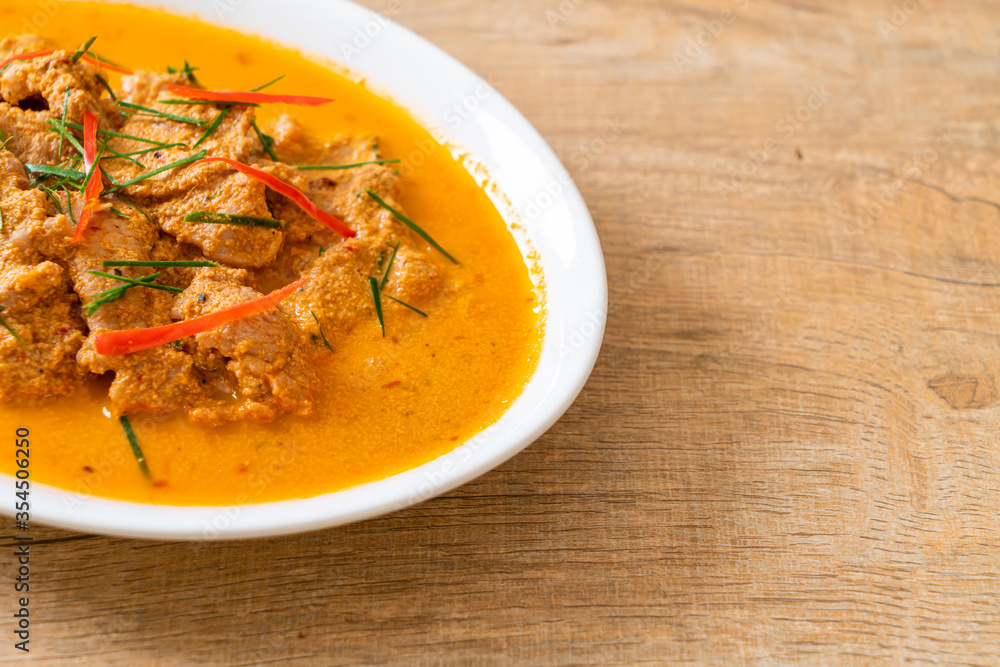 panang curry with pork panang curry with pork
