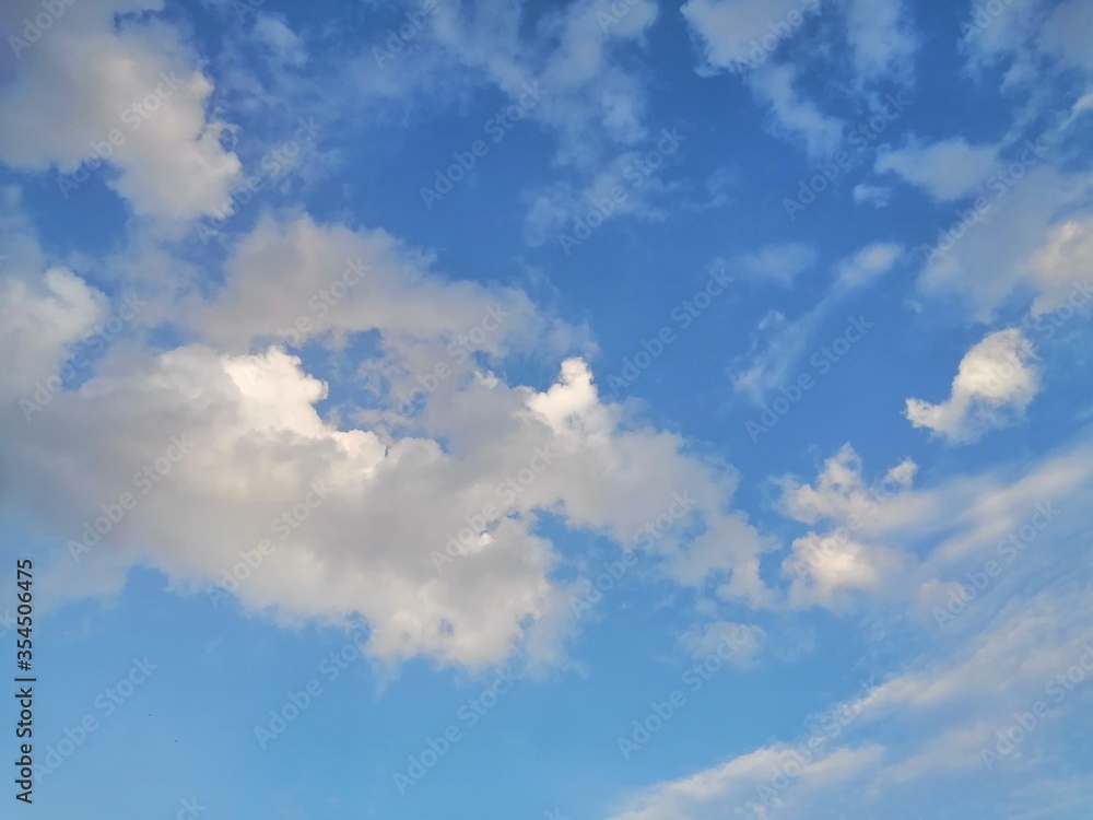 blue sky with clouds