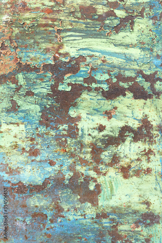  metal rusty sheet with peeling paint