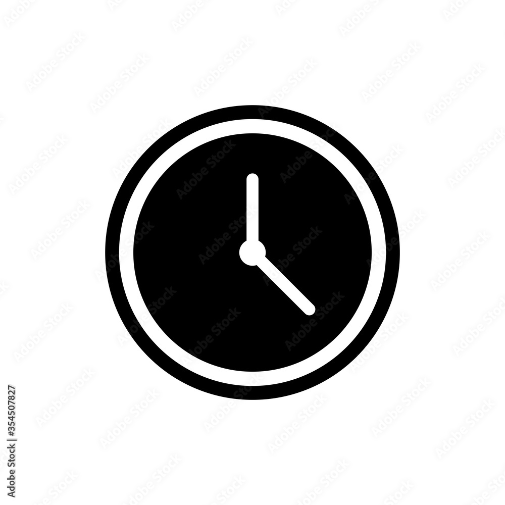 Clock icon vector design templates Clock icon vector design templates