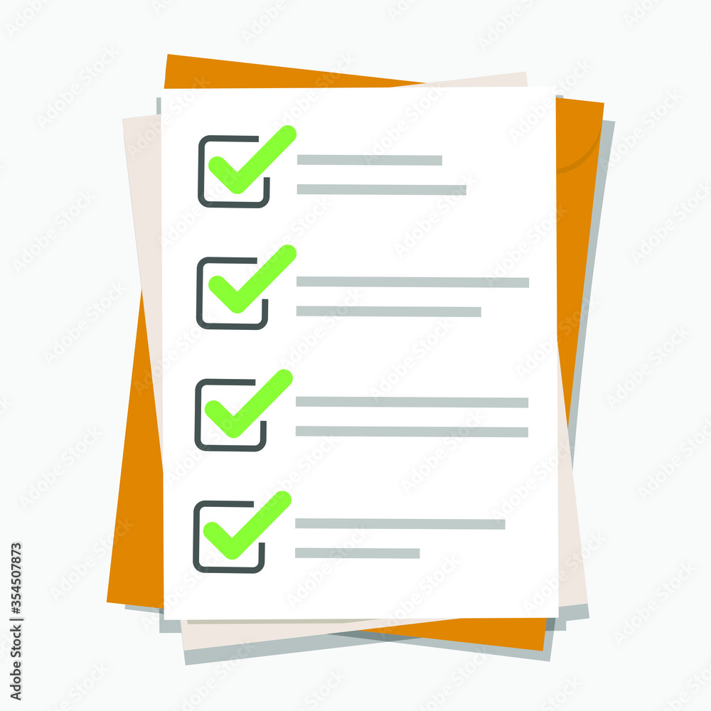 Checklist, complete tasks, to-do list, exam concepts. Premium quality. Modern flat design graphic elements. Vector illustration. Checklist, complete tasks, to-do list, exam concepts. Premium quality. Modern flat design graphic elements. Vector illustration.