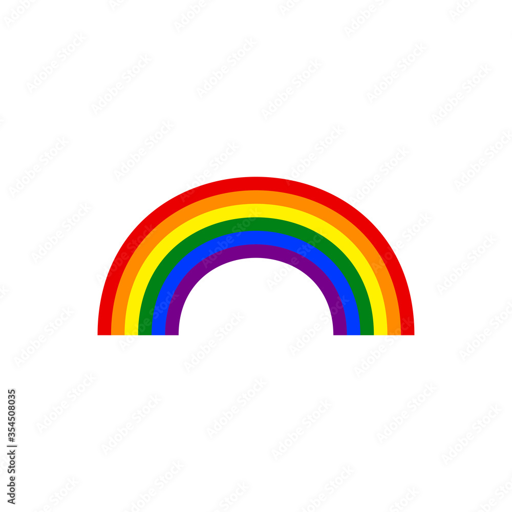Rainbow icon. LGBTQ symbol modern, simple, vector, icon for website design, mobile app, ui. Vector Illustration Rainbow icon. LGBTQ symbol modern, simple, vector, icon for website design, mobile app, ui. Vector Illustration