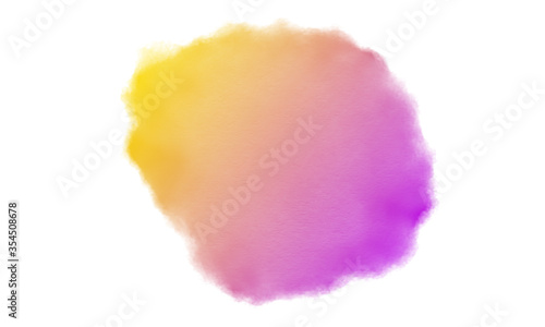 Abstract watercolor texture on white background