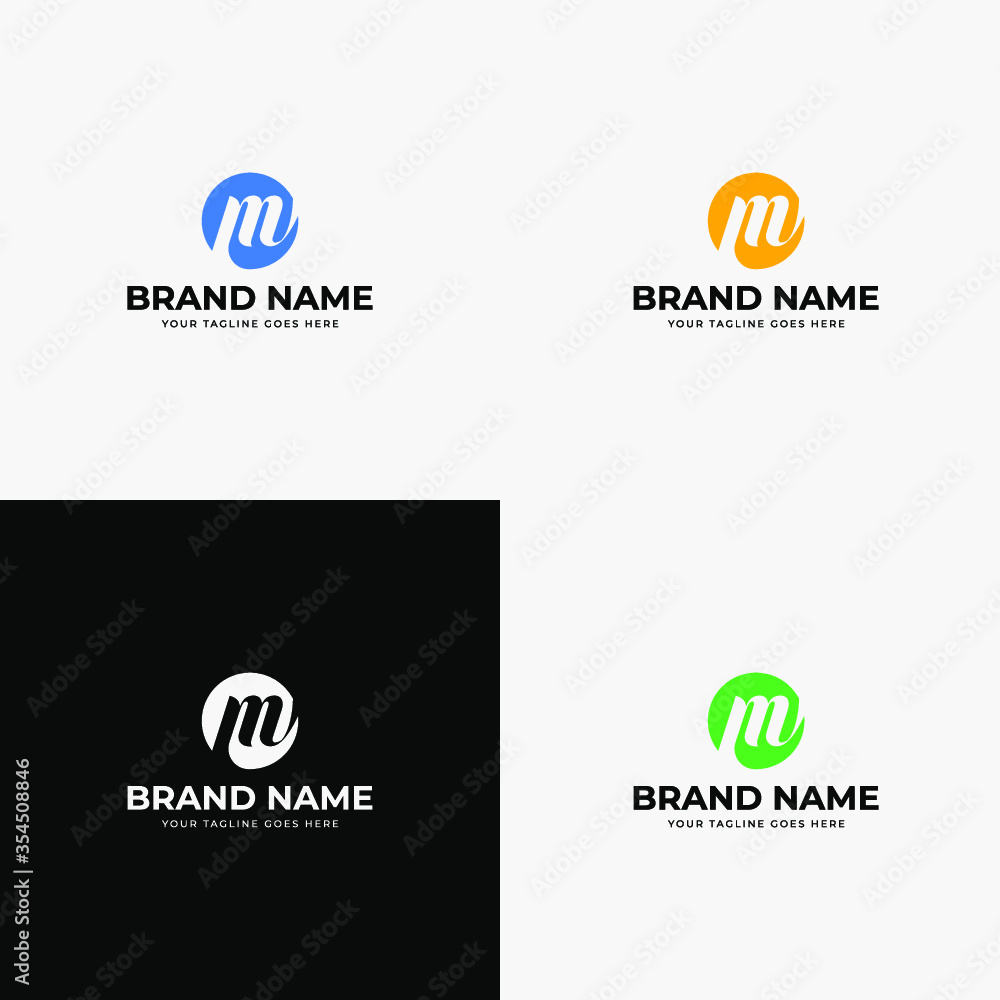 Negative Space Circle Initial letter M logo design vector template. M letter icon design for a corporate identity for company or business startups. Negative Space Circle Initial letter M logo design vector template. M letter icon design for a corporate identity for company or business startups.