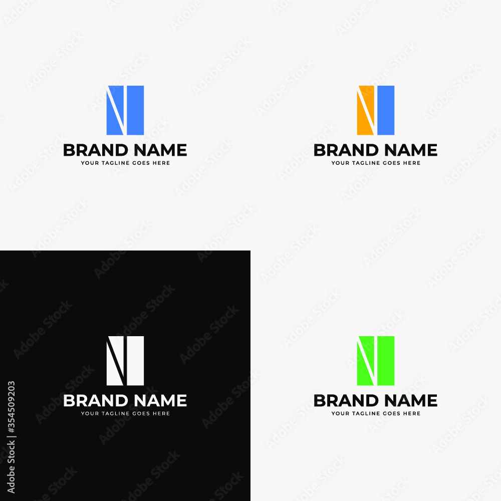 Negative Space isolated N letter Logo Design vector template. N logo icon design template elements for business or startups. Negative Space isolated N letter Logo Design vector template. N logo icon design template elements for business or startups.