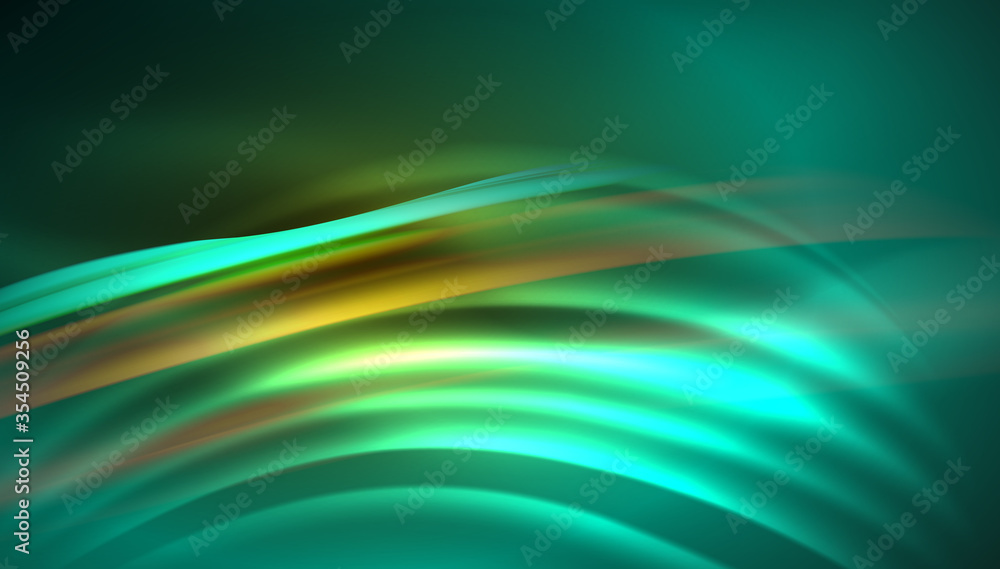 Fluid wave lines background. Trendy abstract layout template for business or technology presentation, internet poster or web brochure cover, wallpaper Fluid wave lines background. Trendy abstract layout template for business or technology presentation, internet poster or web brochure cover, wallpaper