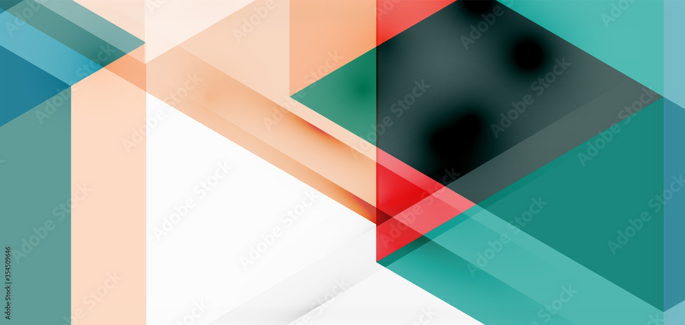 Geometric abstract background, mosaic triangle and hexagon shapes. Trendy abstract layout template for business or technology presentation, internet poster or web brochure cover, wallpaper Geometric abstract background, mosaic triangle and hexagon shapes. Trendy abstract layout template for business or technology presentation, internet poster or web brochure cover, wallpaper