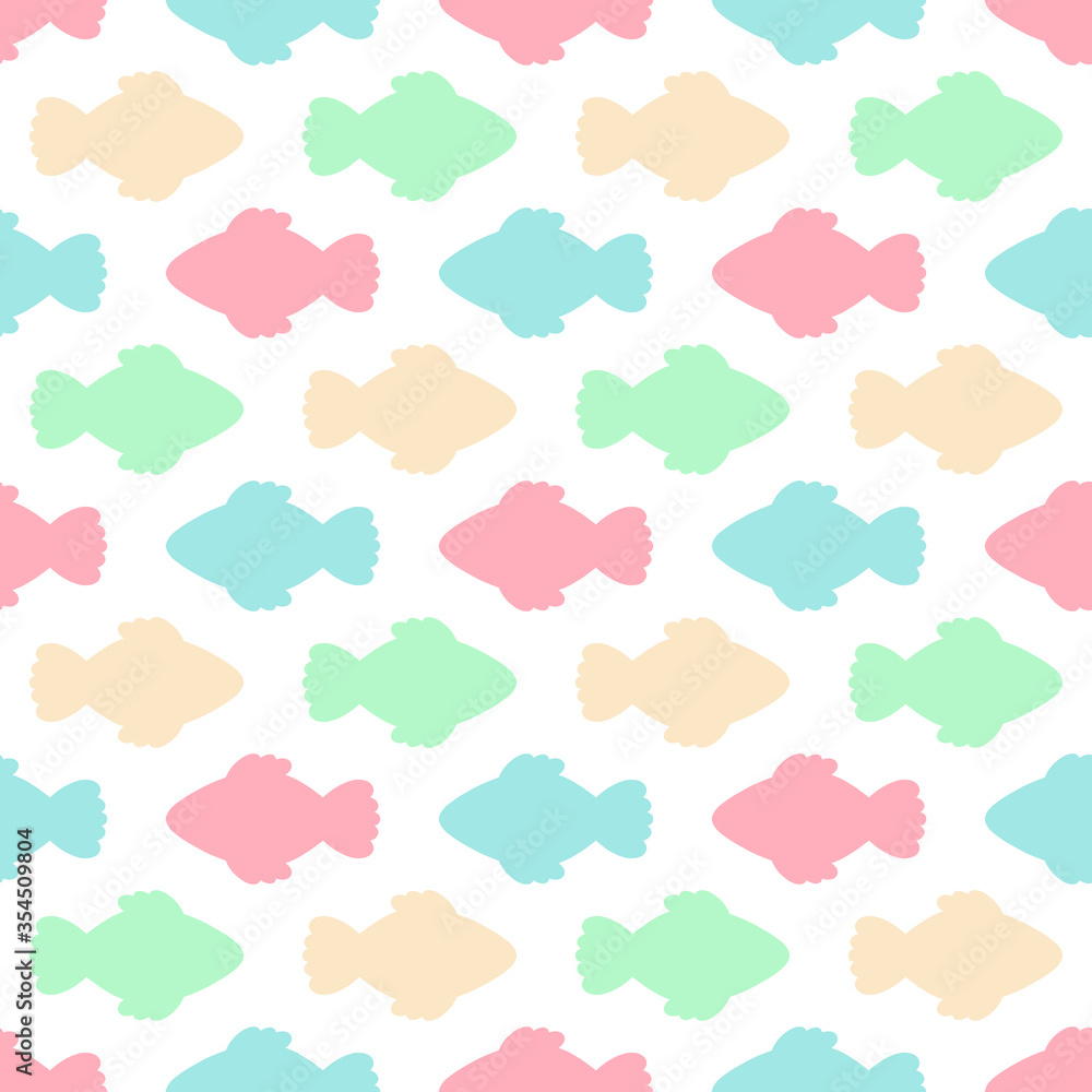 Sea animals fish marine seamless pattern text lettering. Ocean shape design fabric print. Sea animals fish marine seamless pattern text lettering. Ocean shape design fabric print.