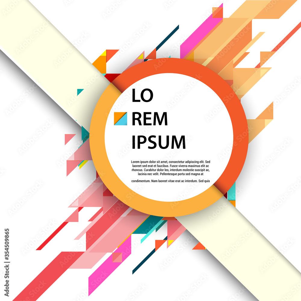 Abstract geometric background, modern diagonal background Geometric design element for poster and cover template