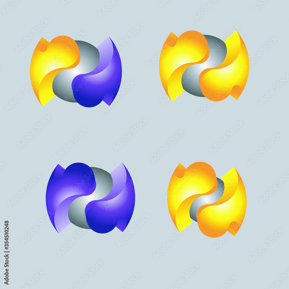 S letter colorful logo design.eps