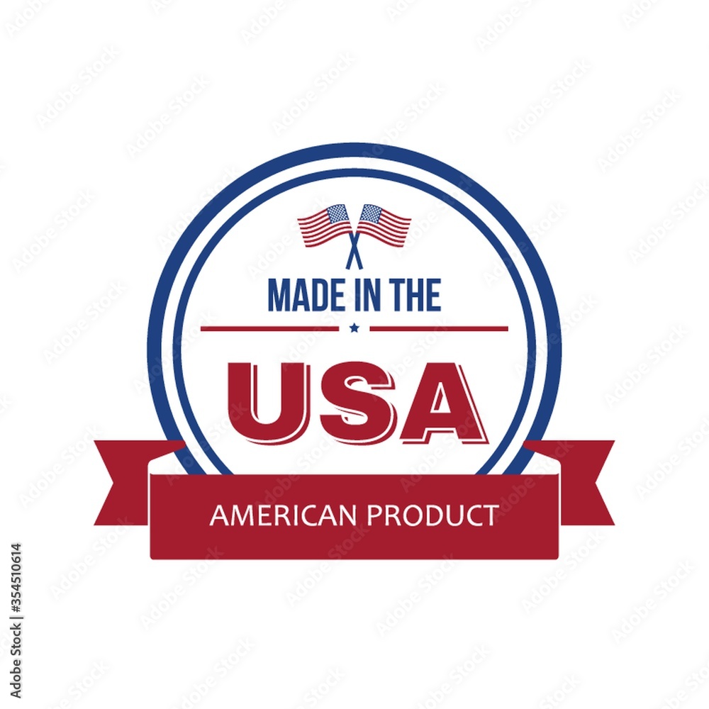 Made in the USA label design Made in the USA label design
