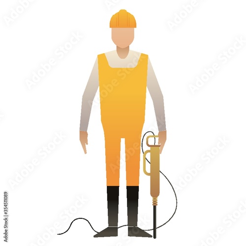 Man holding jackhammer