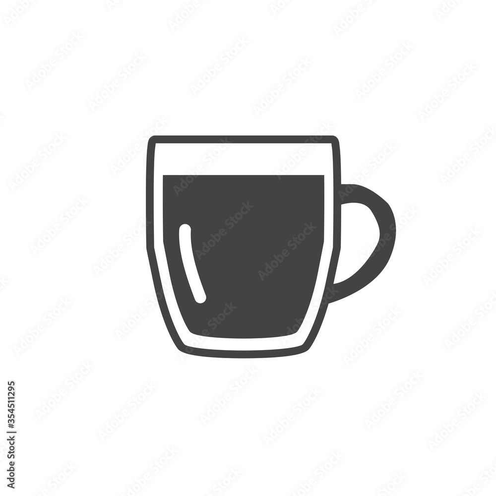 Beer cup vector fill icon Beer cup vector fill icon