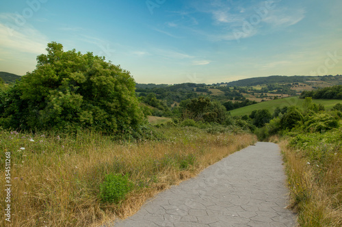 The Camino de Santiago as it passes through Navarra