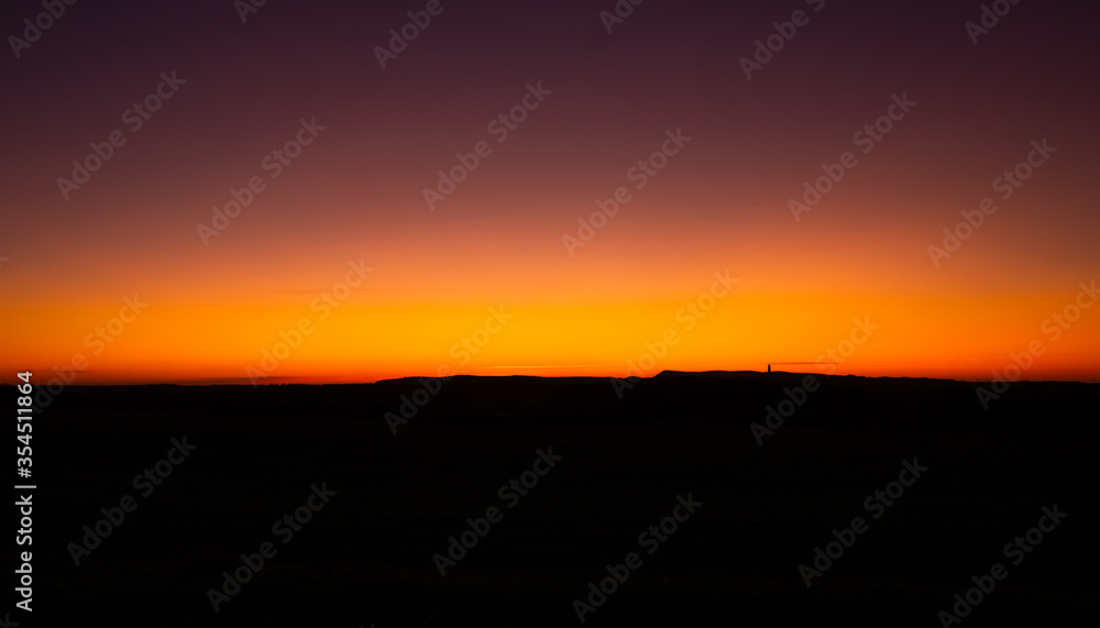 Sunset in Loenstrup, Denmark Sunset in Loenstrup, Denmark