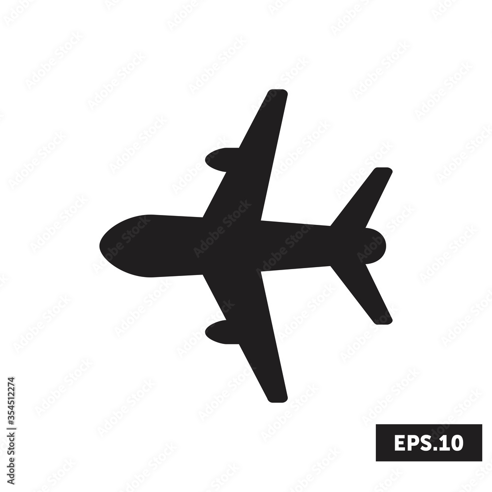 Obraz premium AIRPLANE Icon, Logistics Sign/symbol Vector