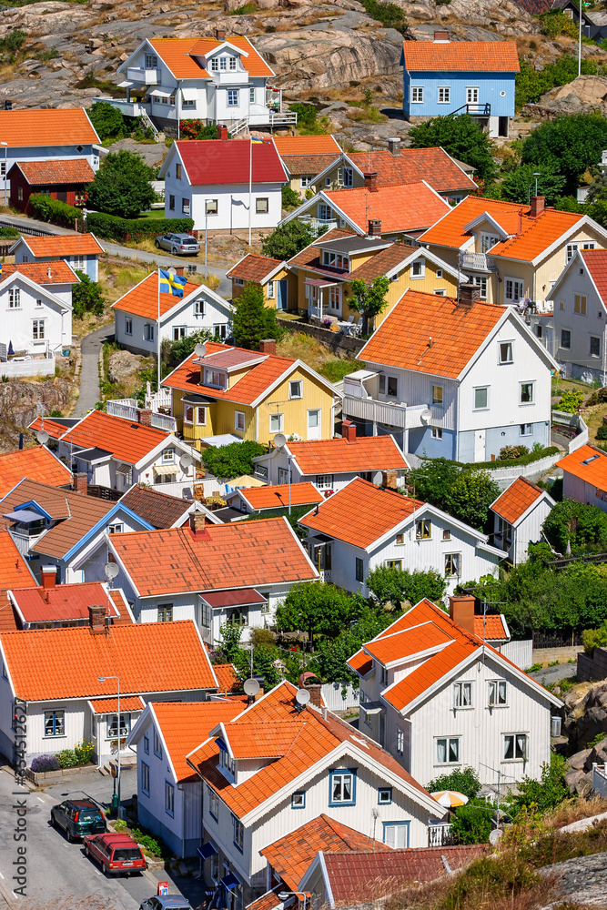 View of a residential area in Sweden