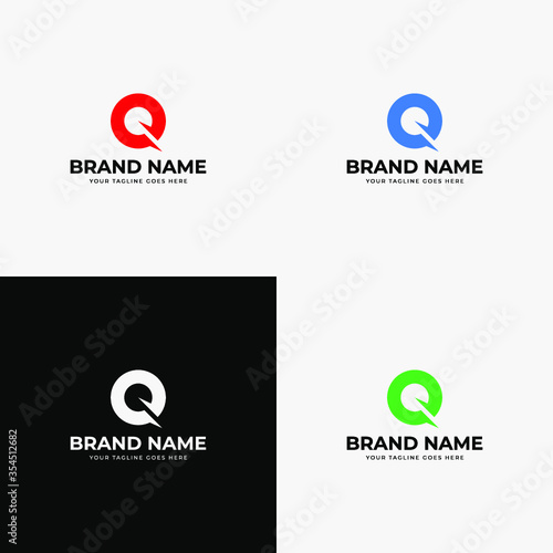 Creative Modern Abstract Initial Letter Q logo design vector template. Professional q letter icon design elements for business or corporate identity.