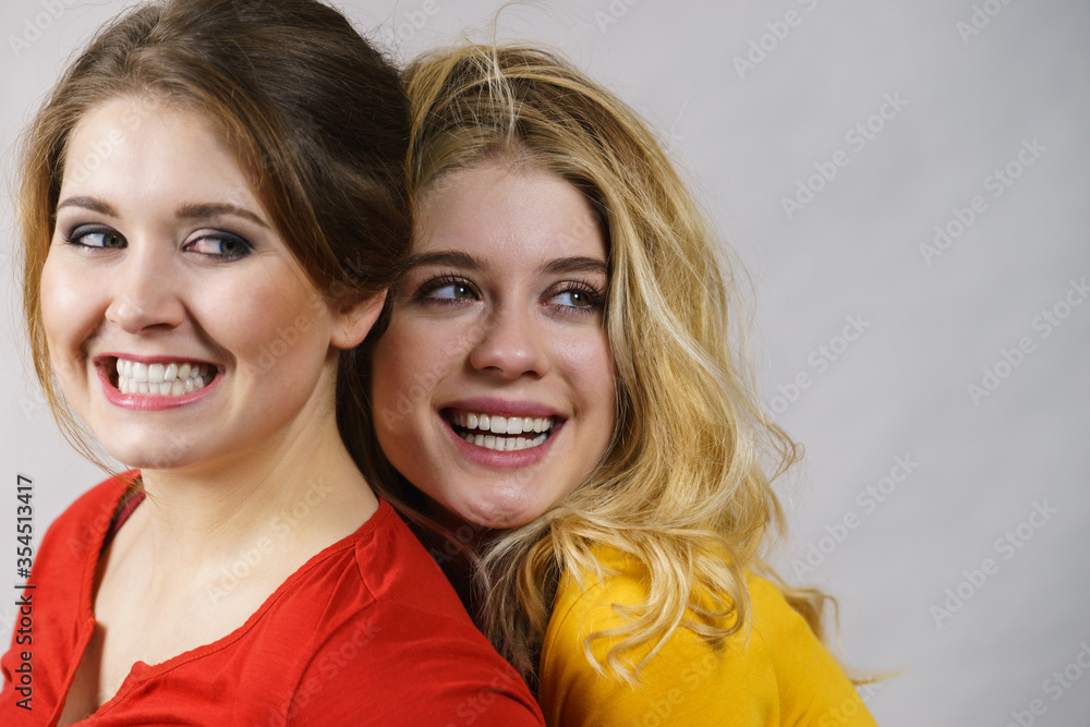 Two girls best friends portrait Two girls best friends portrait