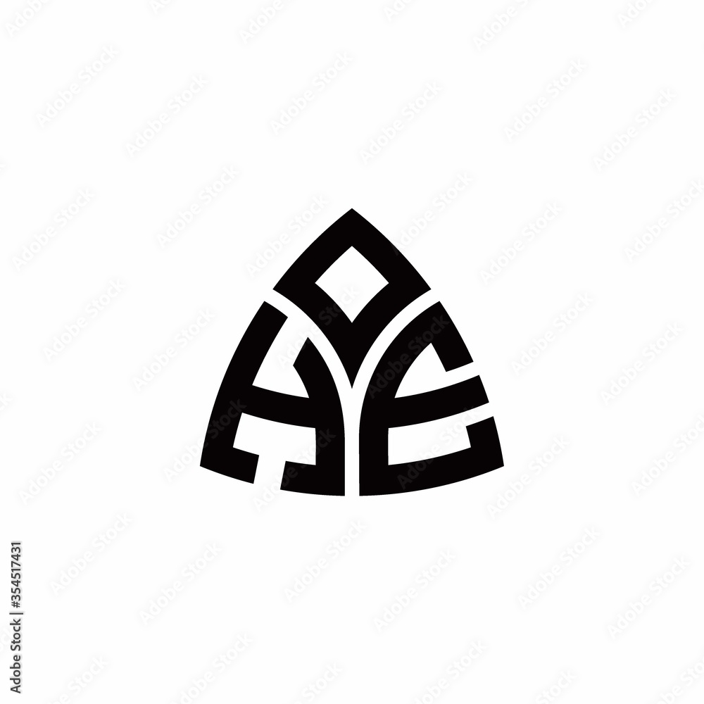 HE monogram logo with modern triangle style design template HE monogram logo with modern triangle style design template