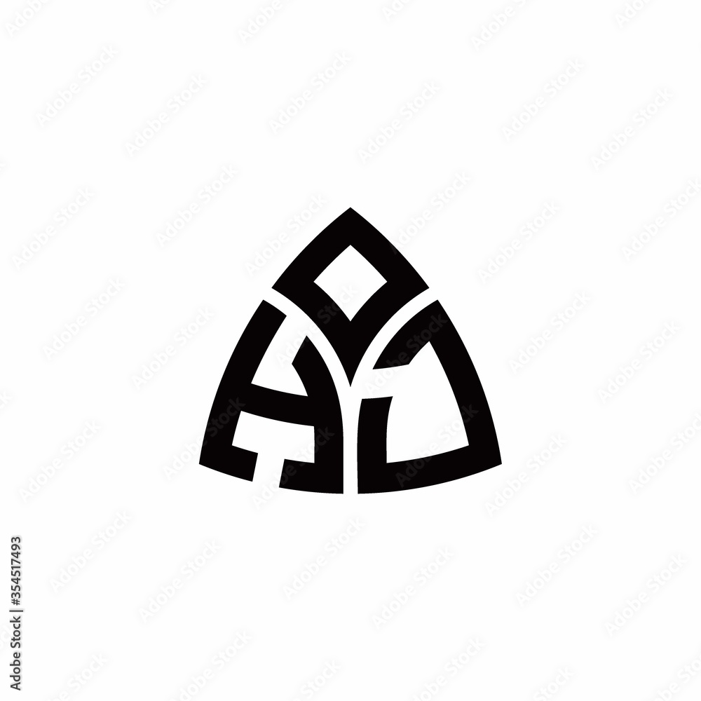 HJ monogram logo with modern triangle style design template HJ monogram logo with modern triangle style design template