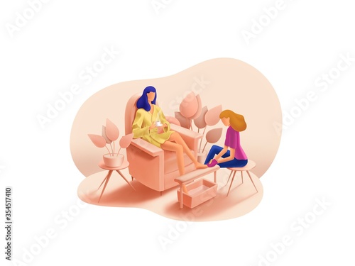 Beauty and Spa series: Pedicure master works