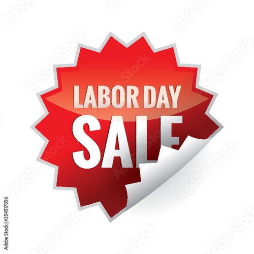 Labor day sale sticker