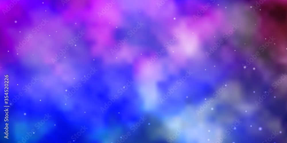 Light Multicolor vector background with small and big stars. Colorful illustration in abstract style with gradient stars. Pattern for wrapping gifts.