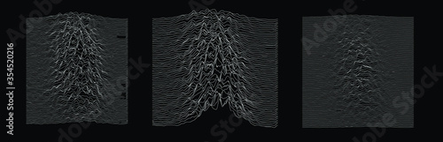 Simplex noise. Parametric Generative glitch art and data visualization.