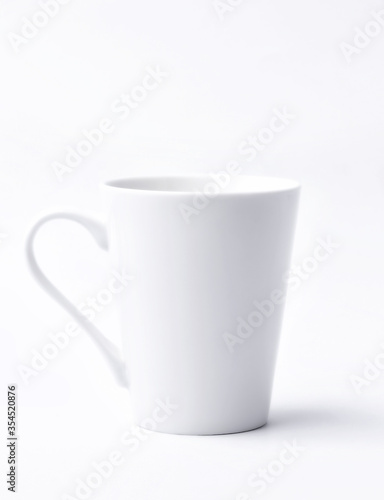 Empty coffee cup or coffee mug on white background