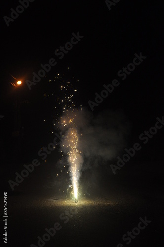 Fire Cracker Diwali nights festival of lights Flower pot