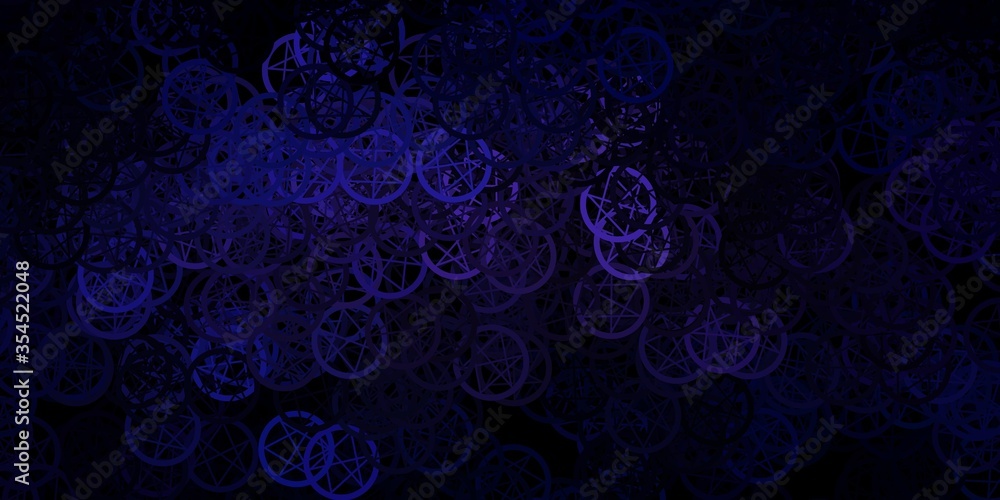 Dark Purple vector texture with religion symbols. Dark Purple vector texture with religion symbols.