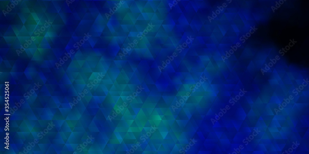 Light BLUE vector backdrop with lines, triangles. Light BLUE vector backdrop with lines, triangles.